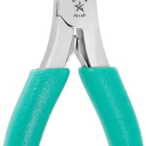 Excelta 2910D - Large Needle Nose Pliers, 6.5" OAL, Cushioned Grips, Serrated