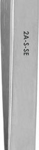 Excelta 2A-S-SE - Tweezers, Straight Tapered Flat Round Points, Stainless Steel, 1-Star