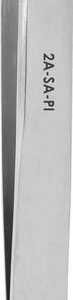 Excelta 2A-SA-PI - Tweezers, Straight Tapered Flat Round Points, Anti-Mag. SS, 2-Star