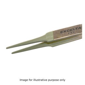Excelta 2A-SA-TC-3.00 - Tweezers, Flat Round Noses, Teflon Coated, Stainless Steel