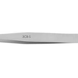 Excelta 3CB-S - Tweezers, Bent, Very Fine Point, Stainless Steel, 4.25"