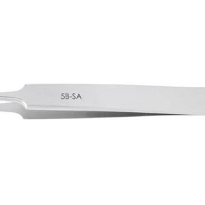 Excelta 5B-SA - Tweezers, Bent, Ultra Fine Point, Anti-Magnetic Neverust Stainless Steel, 4.25"