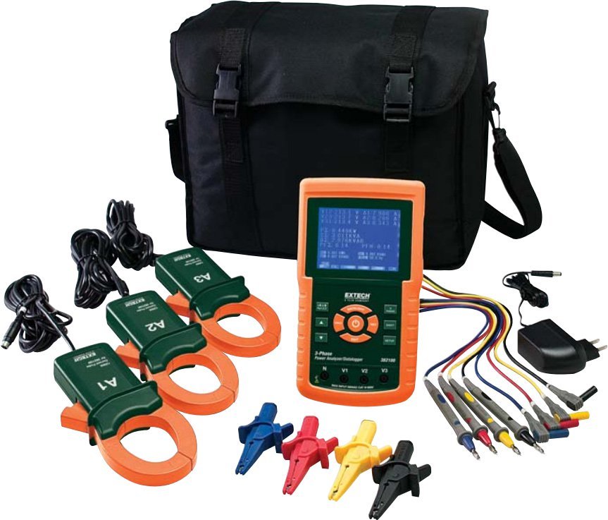 Extech_382100_1200A_3-Phase_Power_Analyzer-Datalogger