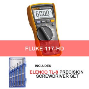 Fluke 117-HD - Handheld Multimeter with Screwdriver Set