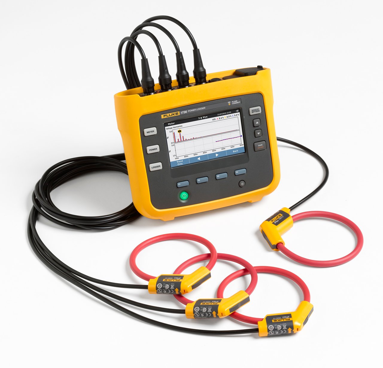 Fluke_1736_Three_Phase_Power_Logger_with_probes