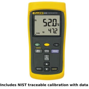 Fluke 52-2 CAL - Dual Probe Digital Thermometer (Includes NIST Traceable Calibration with Data)