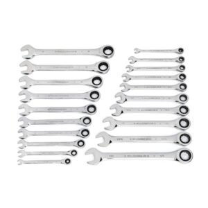 GEARWRENCH 35720-06 - Ratcheting Combination Wrench Set, 20 Piece, 72-Tooth SAE/Metric