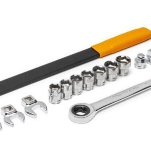 GEARWRENCH 3680D - Ratcheting Serpentine Belt Tool Set, 15 Piece