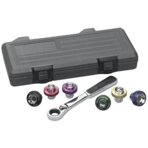 GEARWRENCH 3870D - Magnetic Oil Drain Plug Metric Socket Set, 3/8" Drive, 6 Point, 7 Piece