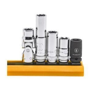 GEARWRENCH 80102 - Socket Set, 8mm, 1/4" Drive, 6 Point, 5 Pc, Alloy Steel, Boxed