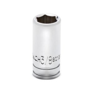 GEARWRENCH 80121S-06 - SAE Socket, 1/4" Drive, 6 Point, Mid Length, 3/8, Alloy Steel, Carded