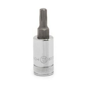 GEARWRENCH 80175 - Socket Torx Bit, 1/4" Drive, T25, Standard, Alloy Steel, Carded