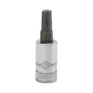 GEARWRENCH 80177D - Socket Torx Bit, 1/4" Drive, T30, Standard, Alloy Steel, Carded