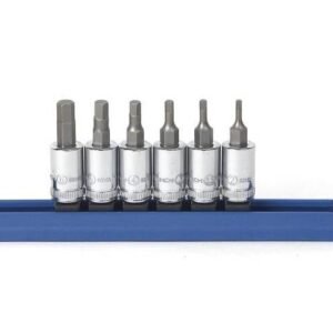 GEARWRENCH 80321 - Hex Bit Socket Set, Metric, 1/4" Drive, 6pcs