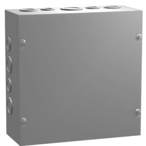 Hammond CSKO - Type 1 Mild Steel Junction Box; Screw Cover with Knockouts