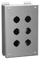 Hammond 1435SSS Pushbutton Enclosure - 16 PB x 30.5mm - 304 SS