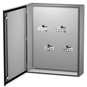 Hammond CN4SB - Type 4/3R Mild Steel Splitter Box; Hinge Door with Quarter Turn