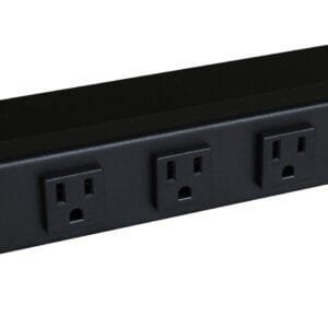 Hammond 1582T6C1BK Rack Mount Outlet Strip, 6 ft. cord