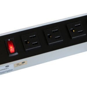 Hammond 1584T8C1 - 15 Amp Outlet Strip; 8 Outlets, Non-Rotated Outlet, 6ft Cord, L5-15P Plug