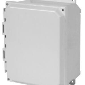 Hammond PJUHF - Type 4X Polyester Junction Box (Solid and Clear Cover); Continuous Hinge Door with Screws