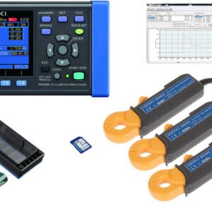 Hioki PW3360-21/5 Pro KIT - Demand Analyzer (Harmonic Analysis Function, 3 x clamp on sensor 9694, power logger viewer SF1001, SD memory card 2 GB Z4001, battery set PW9002, PW3360 hard case)