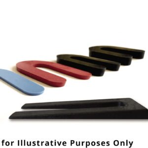 Precision Brand 06020 - Plastic Horseshoe Shims, 1/4″ X 1-1/2″ X 2″ SOLID#14S (1000 Pcs)