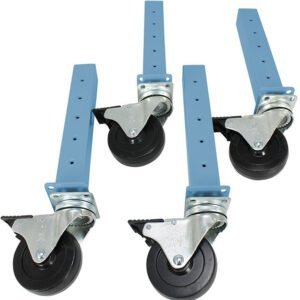 IAC Industries QS-1050509-D Leg Extender Caster Kit, Sky Blue