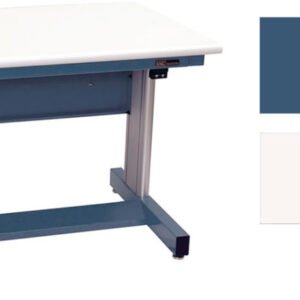 IAC Industries QS-1005822-BL 940 Series Height Adjustable Workstation, 30"D x 60"L, EZE Blue, Standard Version