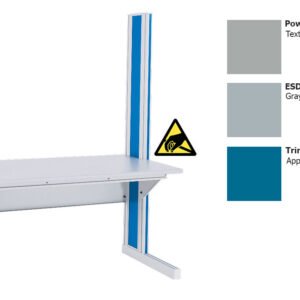 IAC Industries QS-2001374 Dimension 4 Workstation, Single Sided Add-on Unit, 72"L, ESD Version