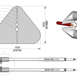 JBC W440023 - Blades for WS Thermal Wire Stripper, 28 to 18 AWG (Package of 2)
