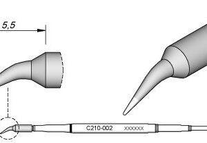 JBC C210002 - Conical Bent Cartridge Ø 0.2