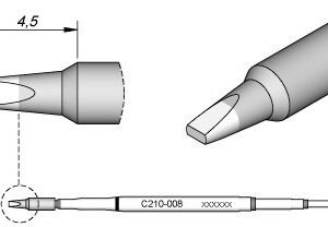 JBC C210008 - Cartridge Chisel 1.3mm x 0.6mm