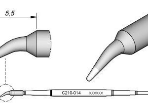 JBC C210014 - Conical Bent Cartridge 0.5mm