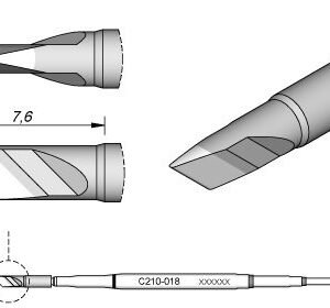 JBC C210018 - Cartridge Knife 3.4mm x 0.3mm
