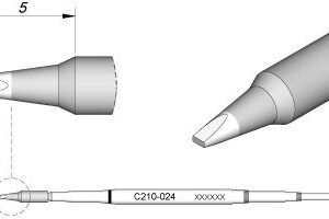 JBC C210024 - Cartridge Chisel 0.8mm x 0.3mm