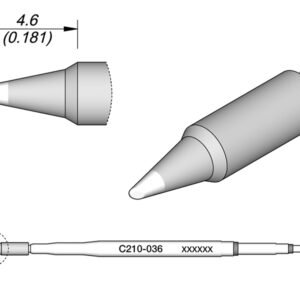 JBC C210036 - Cartridge Bevel Ø 0.6