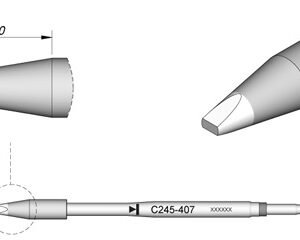 JBC C245407 - Cartridge Chisel 2.2mm x 1mm HT