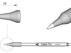 JBC C245773 - Cartridge Chisel 0.8mm x 0.3mm