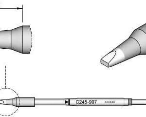 JBC C245907 - Cartridge Chisel 2.2mm x 1mm