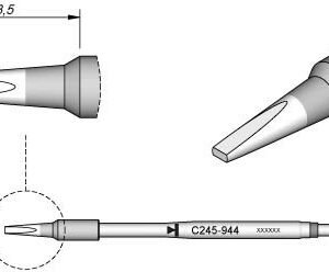 JBC C245944 - Cartridge Chisel 1.8mm x 0.8mm