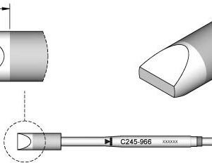 JBC C245966 - Cartridge Chisel 6.6mm x 1.8mm HT