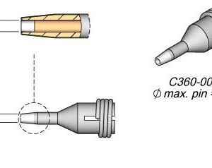 JBC C360002 - Micro Desoldering Tip 0.8mm