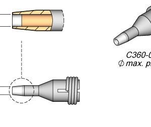 JBC C360004 - Through-hole Desoldering Tip Ø 1.2