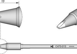 JBC C470013 - Cartridge Chisel 2mm x 0.9mm