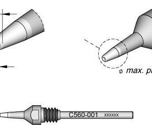 JBC C560001 - Through-hole Desoldering Tip Ø 0.6