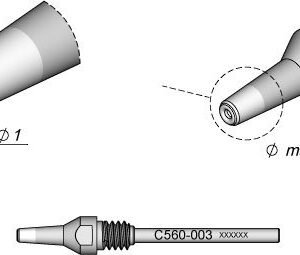 JBC C560003 - Through-hole Desoldering Tip Ø 1