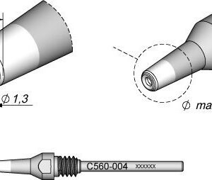 JBC C560004 - Through-hole Desoldering Tip Ø 1.3