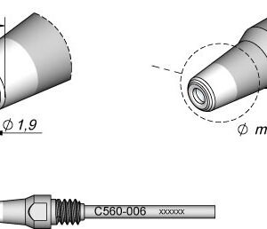 JBC C560006 - Through-hole Desoldering Tip Ø 1.9