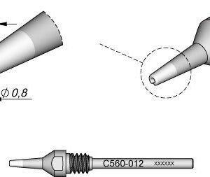 JBC C560012 - Pad Cleaning Tip Ø 0.8