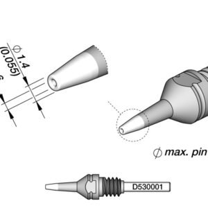 JBC D530001 - Nozzle for DT530 Desoldering Iron (1.4 x 0.6mm)
